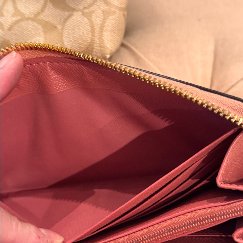 EUC Coach Tan and Pink Signature Bag and Wallet Bundle - Picture 5 of 7